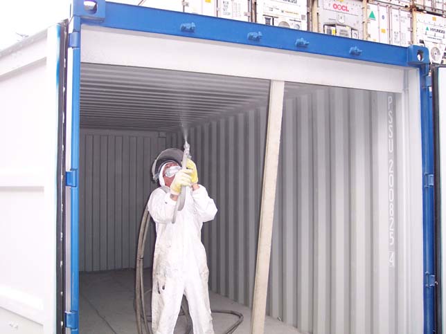 Advanced Container Painting Inside of Container