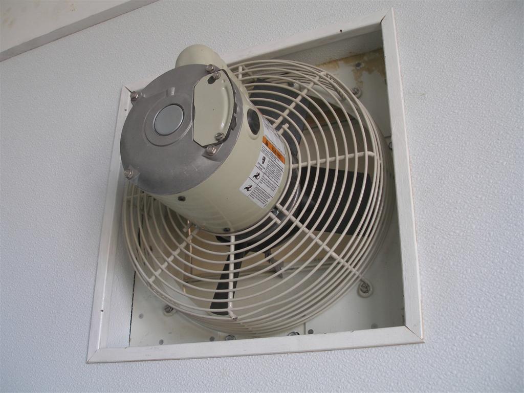 Custom Exhaust Fan added to a Shipping Container