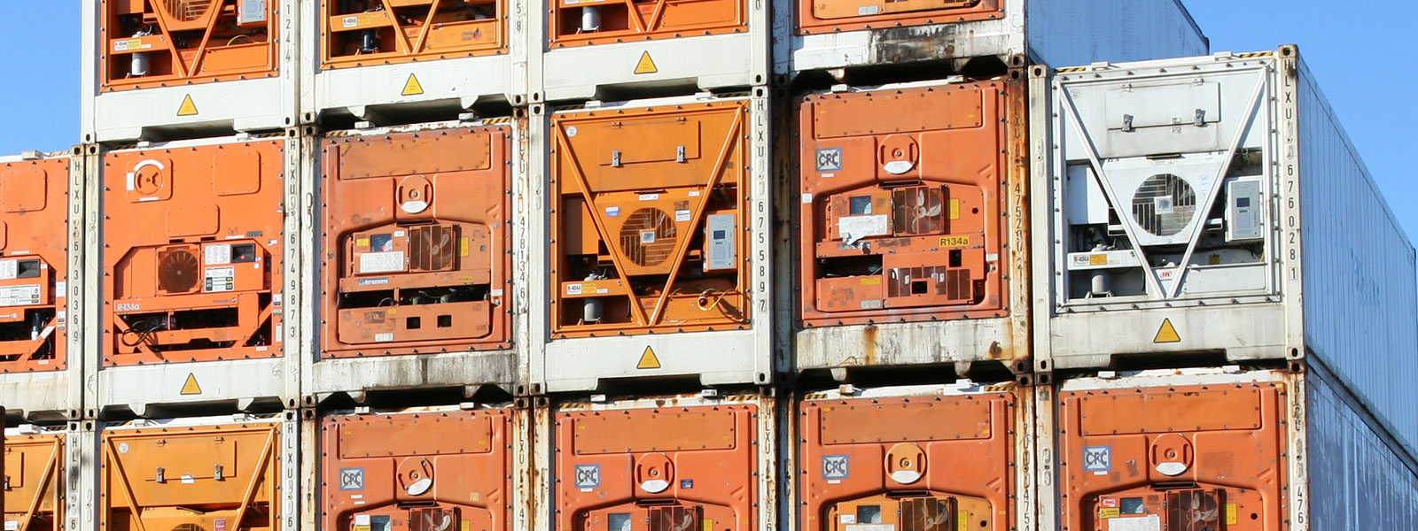 Refrigerated Containers in a yard