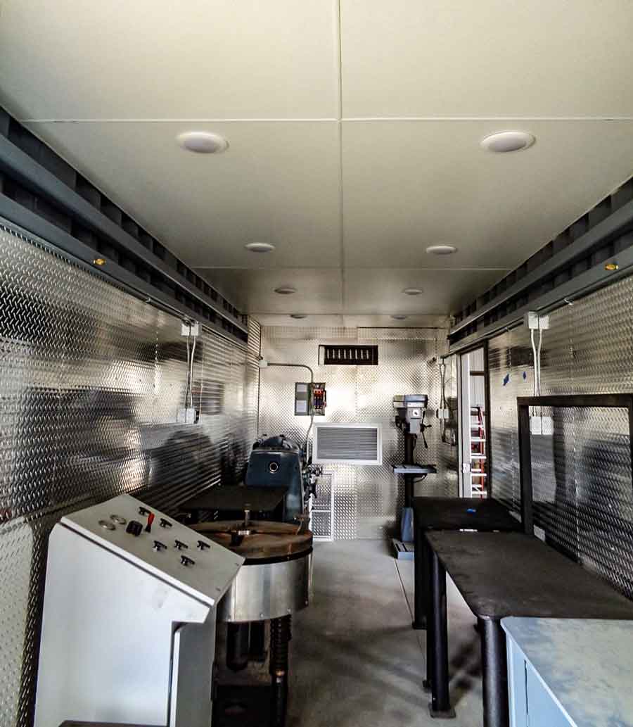 container workshop, shipping container workshop, modifications