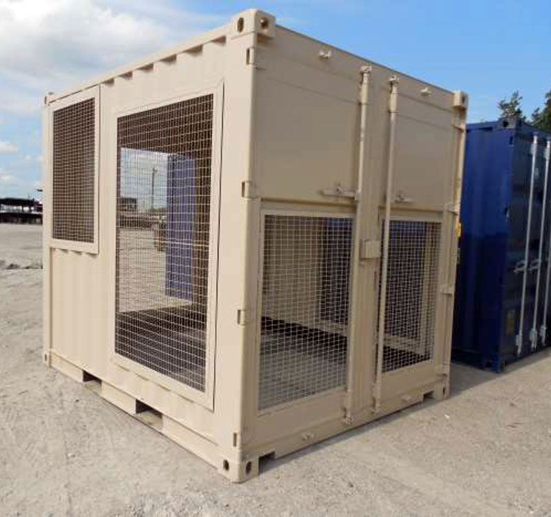 modified 10-ft container