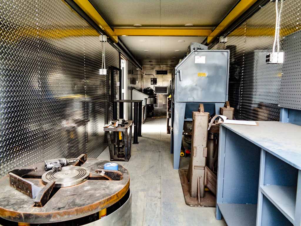 shipping container workshop modification