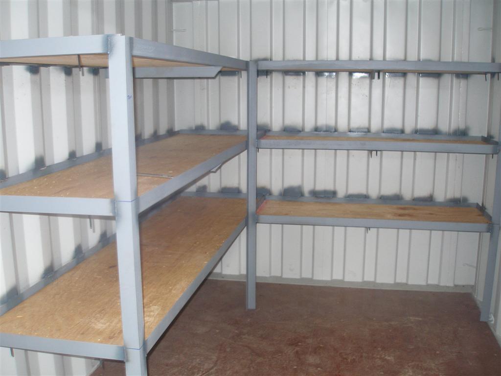 Storage Container with Custom Shelving