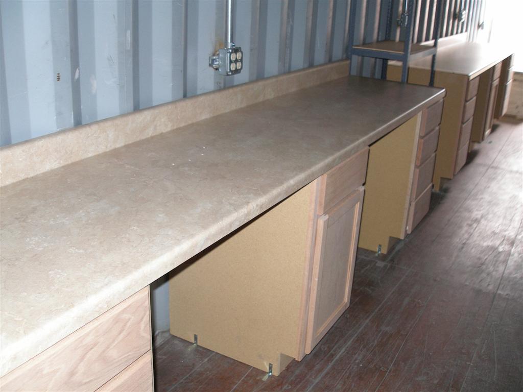 Shipping Container Offices, custom desks, container modifications