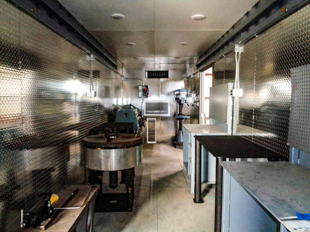 Shipping Container Workshop Transformation, shipping container modifications